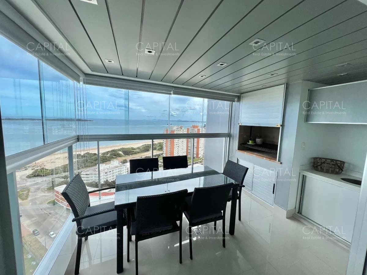 Apartamento en Miami Boulevard de dos dormitorios en venta, Punta del Este, Playa Mansa