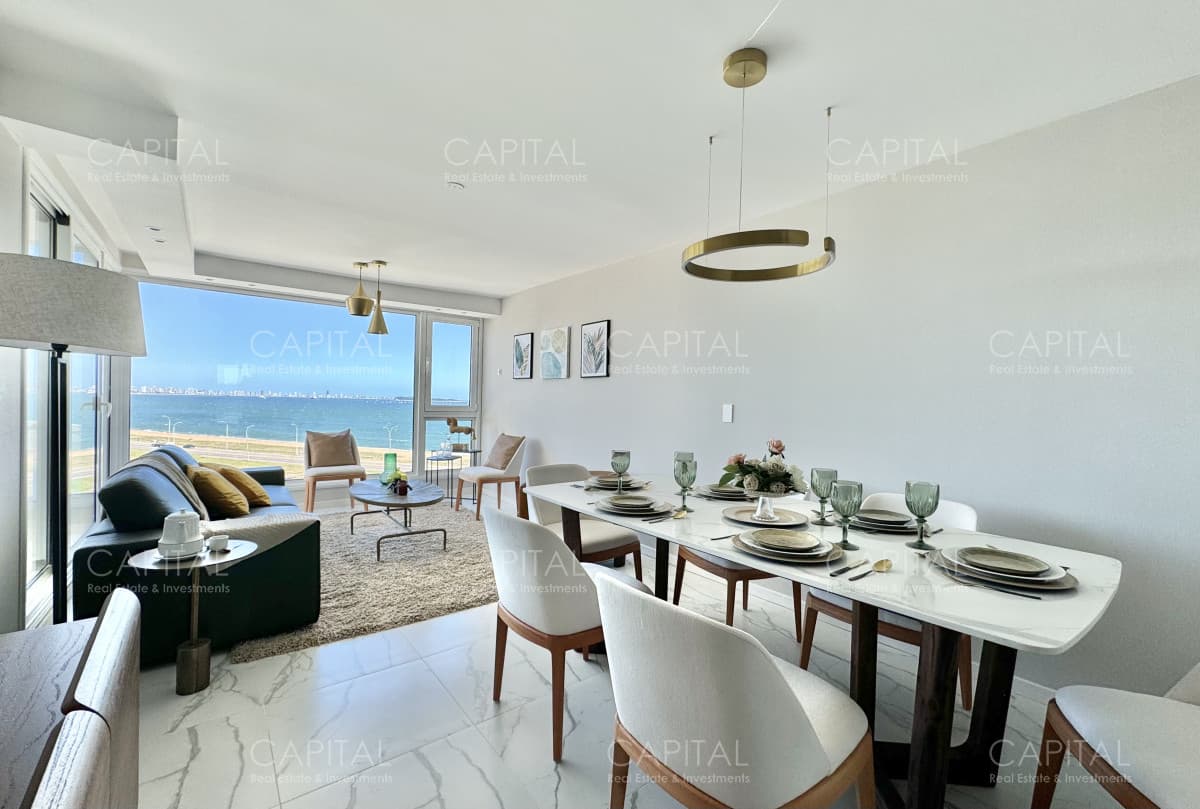 Apartamento en venta a estrenar de tres dormitorios en Poseidon Laguna, Punta del Este