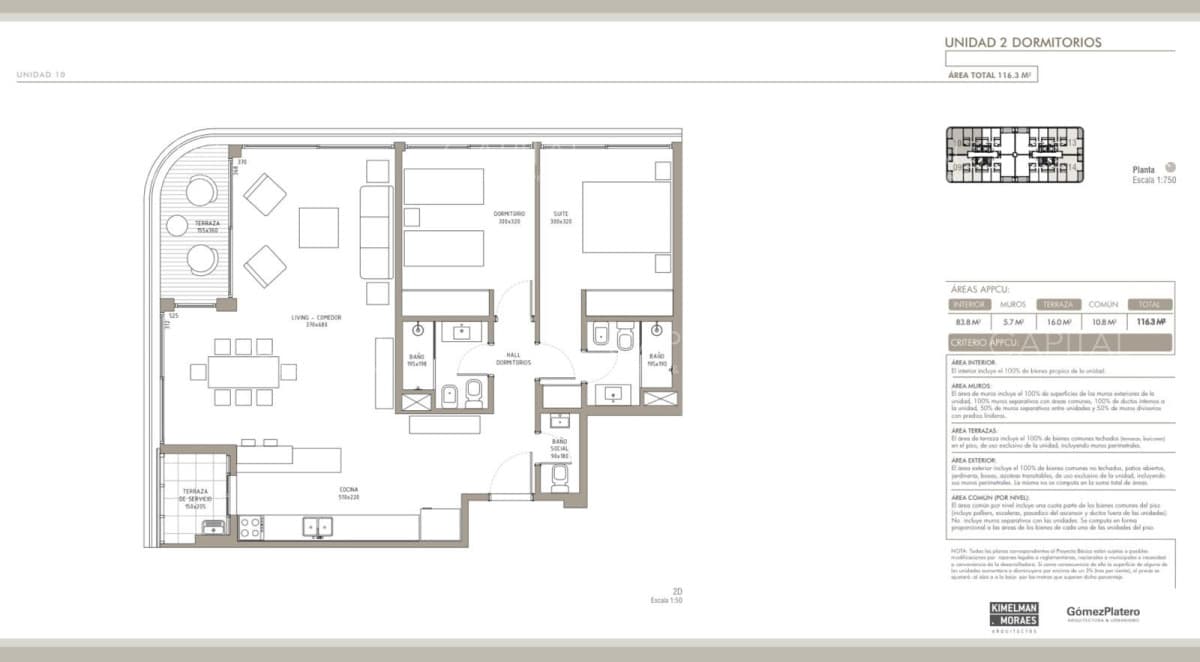 Apartamento esquinero de dos dormitorios plus en Carrasco Boating