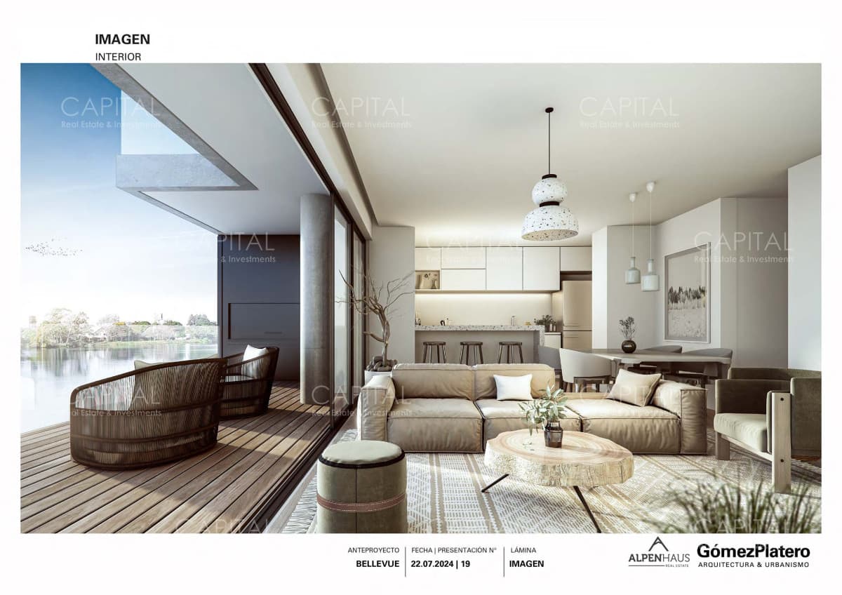 BELLEVUE - Exclusivo Apartamento de 1 Dormitorio - con vista al lago