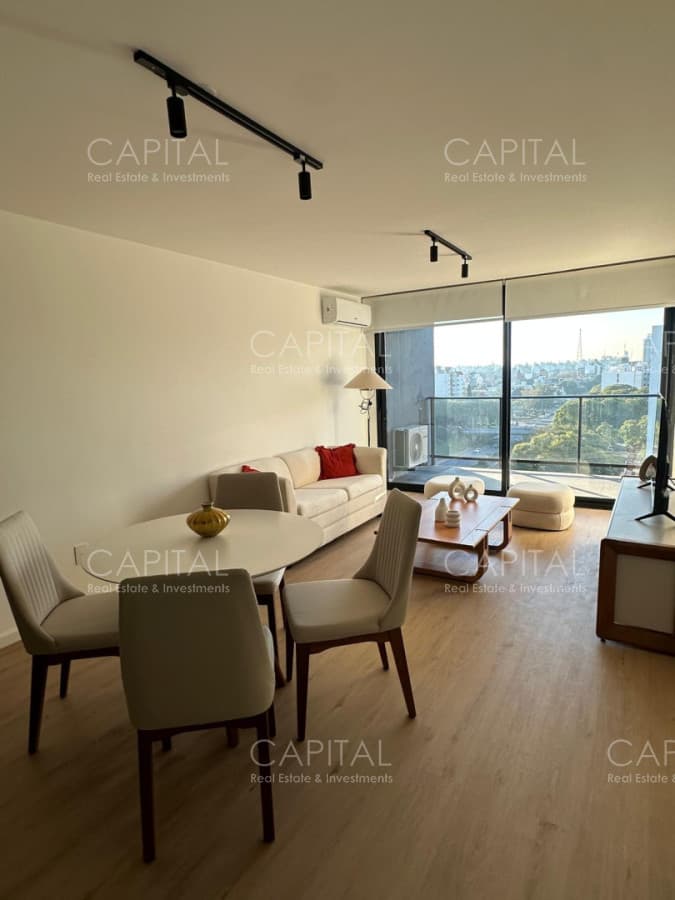 Apartamento de un dormitorio con garaje en alquiler anual amoblado zona Punta Carretas