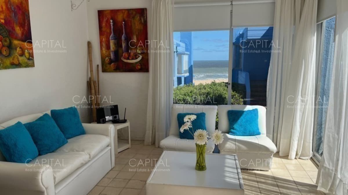 Departamento 1 dormitorio en venta en edificio frente al mar
