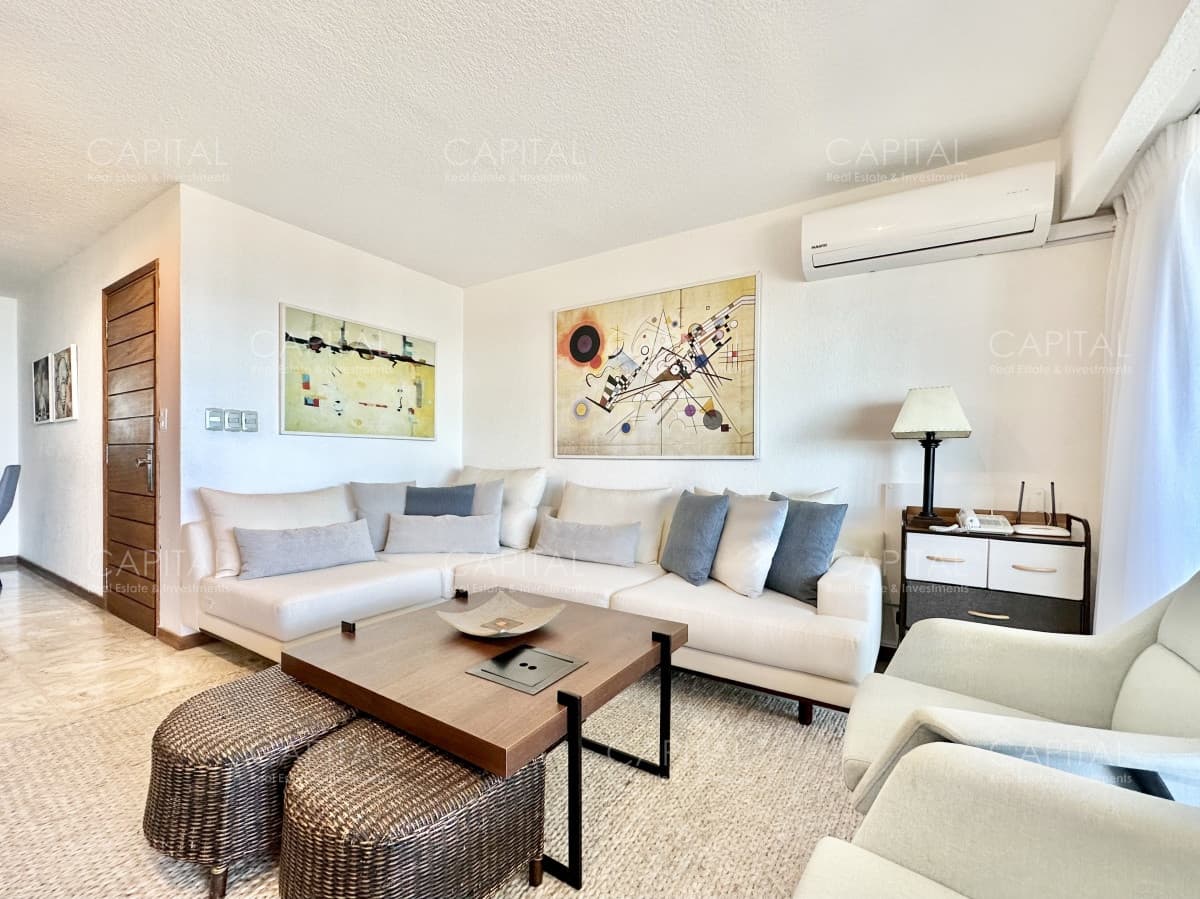 Apartamento de tres dormitorios con vista al mar en venta, Punta del Este