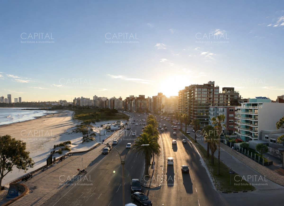 Apartamento UN dormitorio con amplia terraza y parrillero en Malvín
