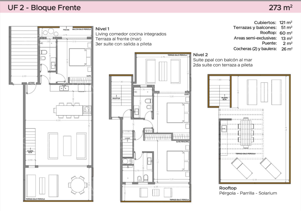 Departamento en Pozo duplex en Manantiales a 1 cuadra de Bikini Beach