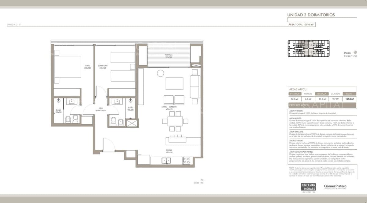 Apartamento de dos dormitorios en Carrasco Boating.