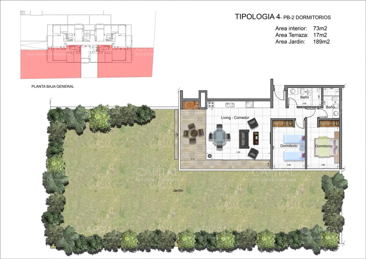 Departamento  en Venta de Dos Dromitorios en Playa Brava, Punta del Este