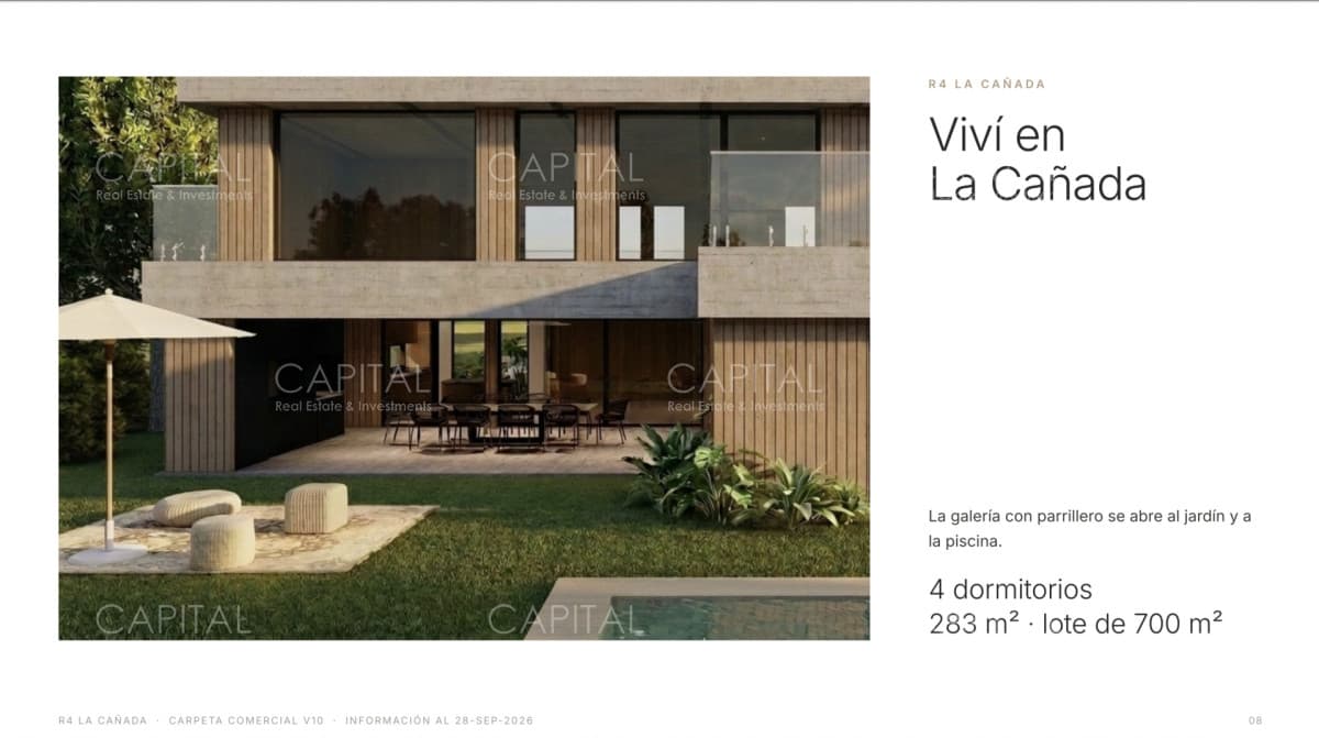 Casa en venta a estrenar en barrio cerrado La Cañada