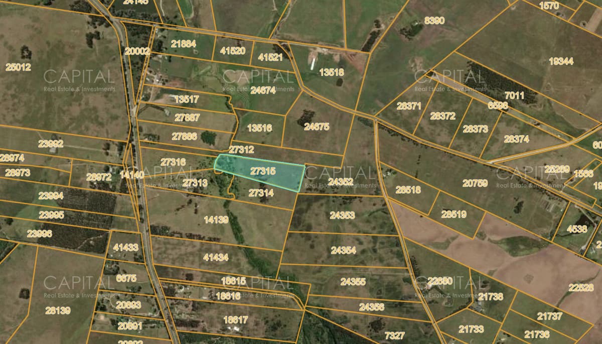 Chacra de 5 has sobre ruta 104 próximo Pueblo Mío, NARBONA La Plantación