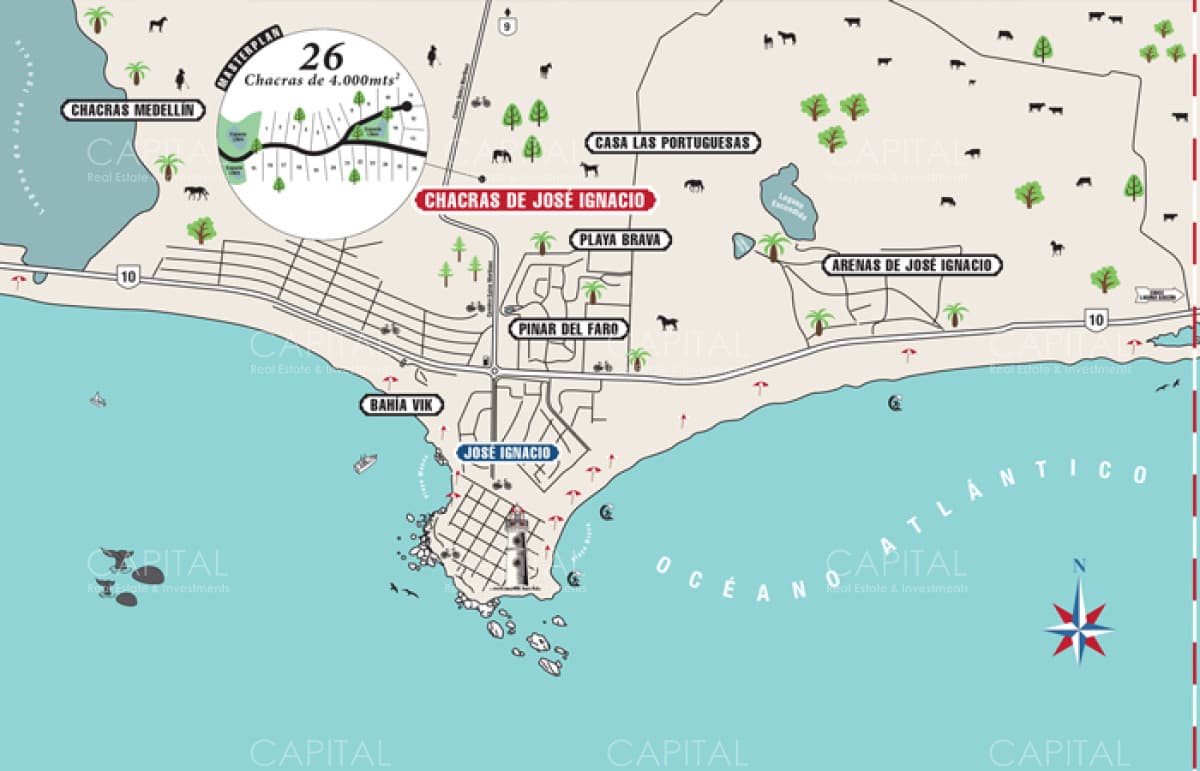 Lote en Venta de 4000m2 en Jose Ignacio