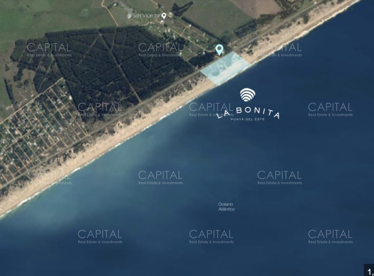 Terreno sobre la playa en San Vicente Jose Ignacio