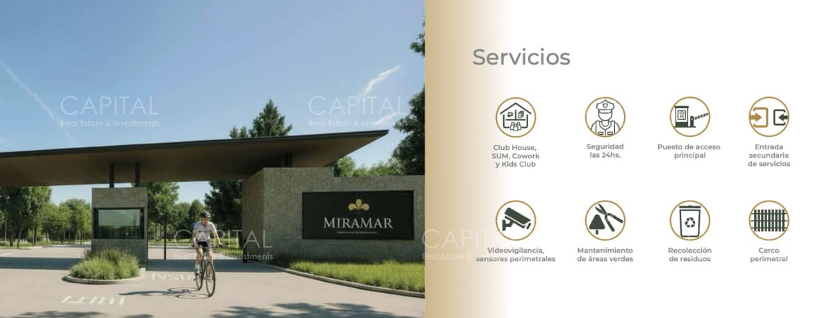 Lote en venta en barrio cerrado Estancia Miramar en Camino Eguzquiza La Barra