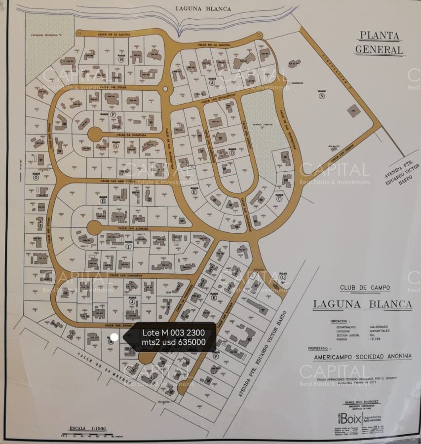Terreno en venta en barrio privado Laguna Blanca Manantiales