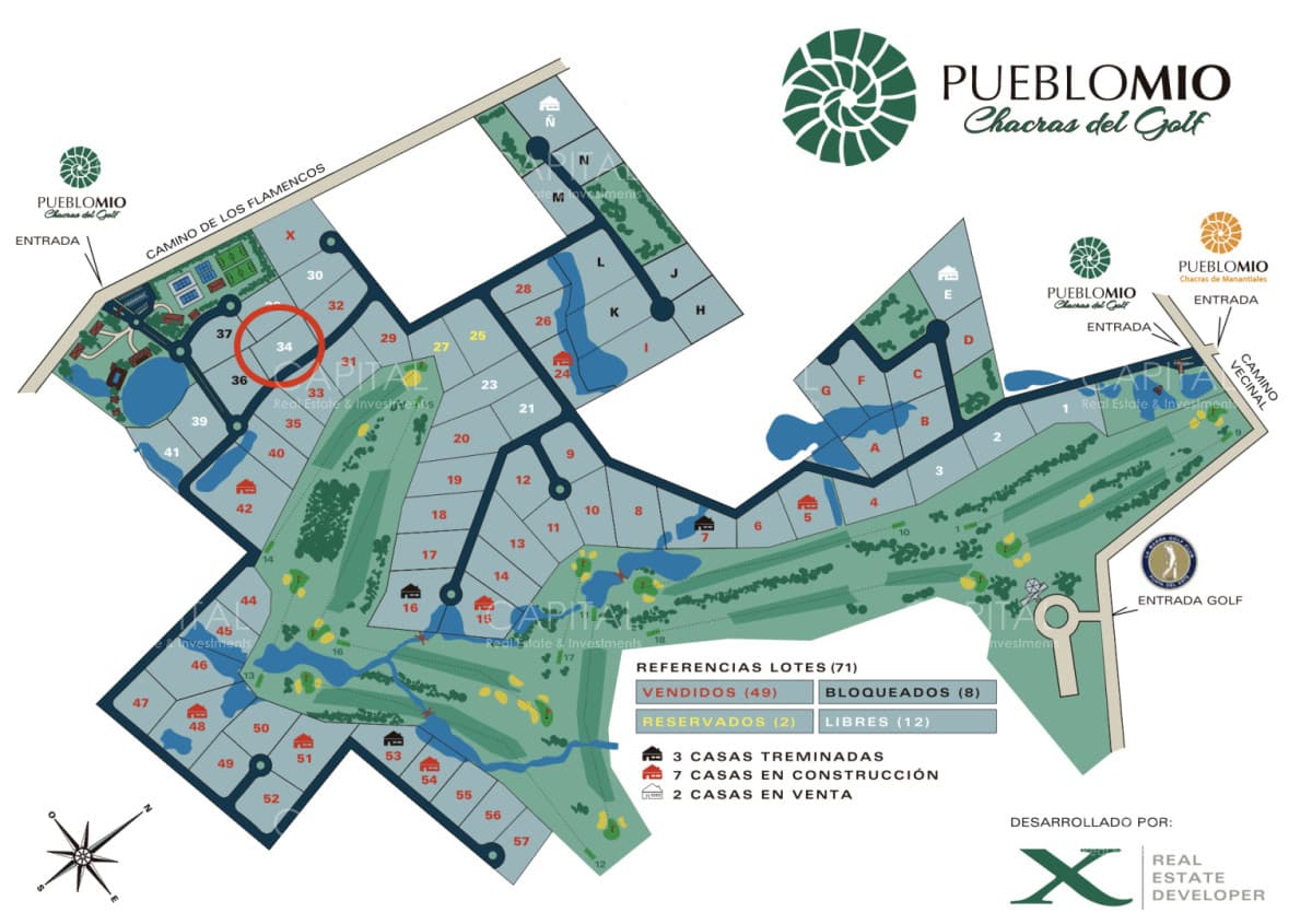 Terreno Pueblo Mio Golf en Manantiales
