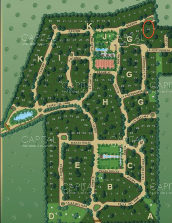 Terreno en venta en barrio cerrado Pinar del Faro José Ignacio