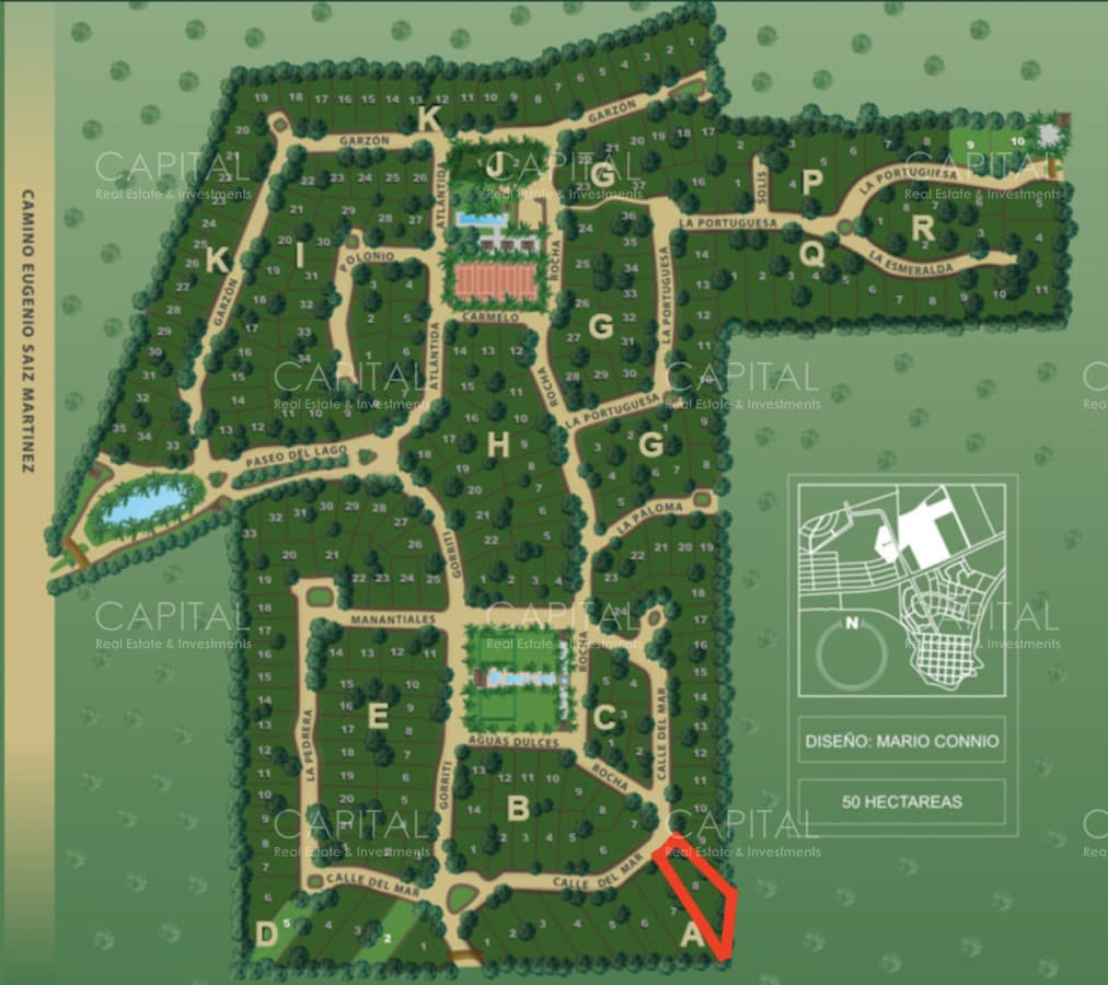 Lote en venta en barrio cerrado Pinar del Faro en José Ignacio