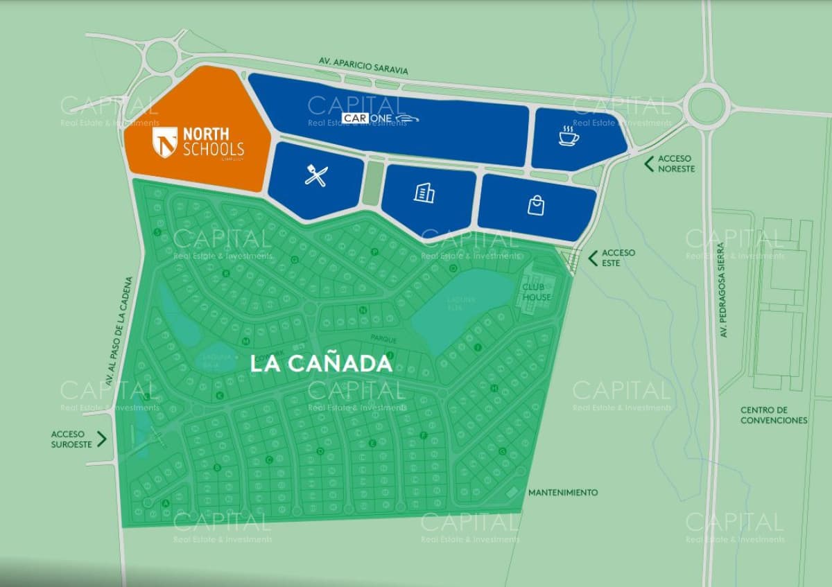 Terreno en venta en Barrio Privado La Cañada Distrito 52