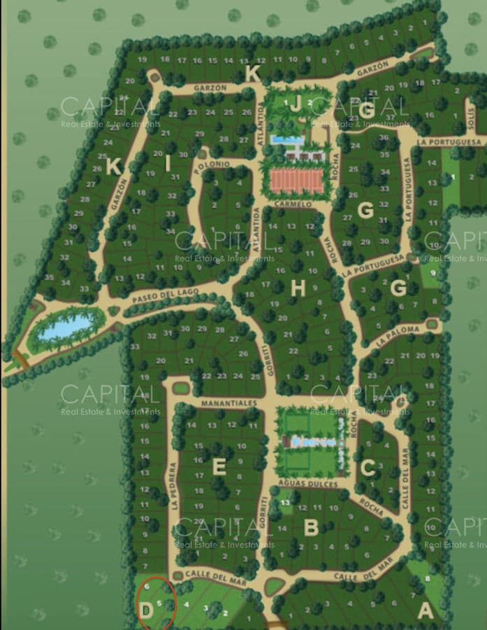 Lote en venta en barrio cerrado Pinar del Faro en José Ignacio