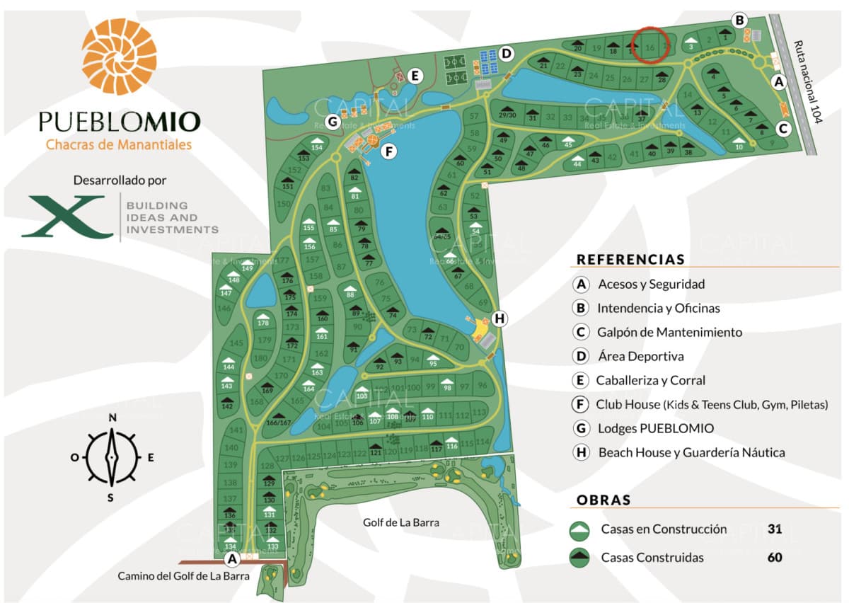 Terreno en venta de 4000 mts en Pueblo Mio ruta 104 Manantiales