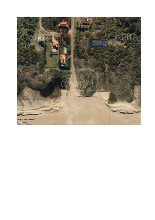 Venta de gran terreno sobre primera fila de Mar antes de las Grutas