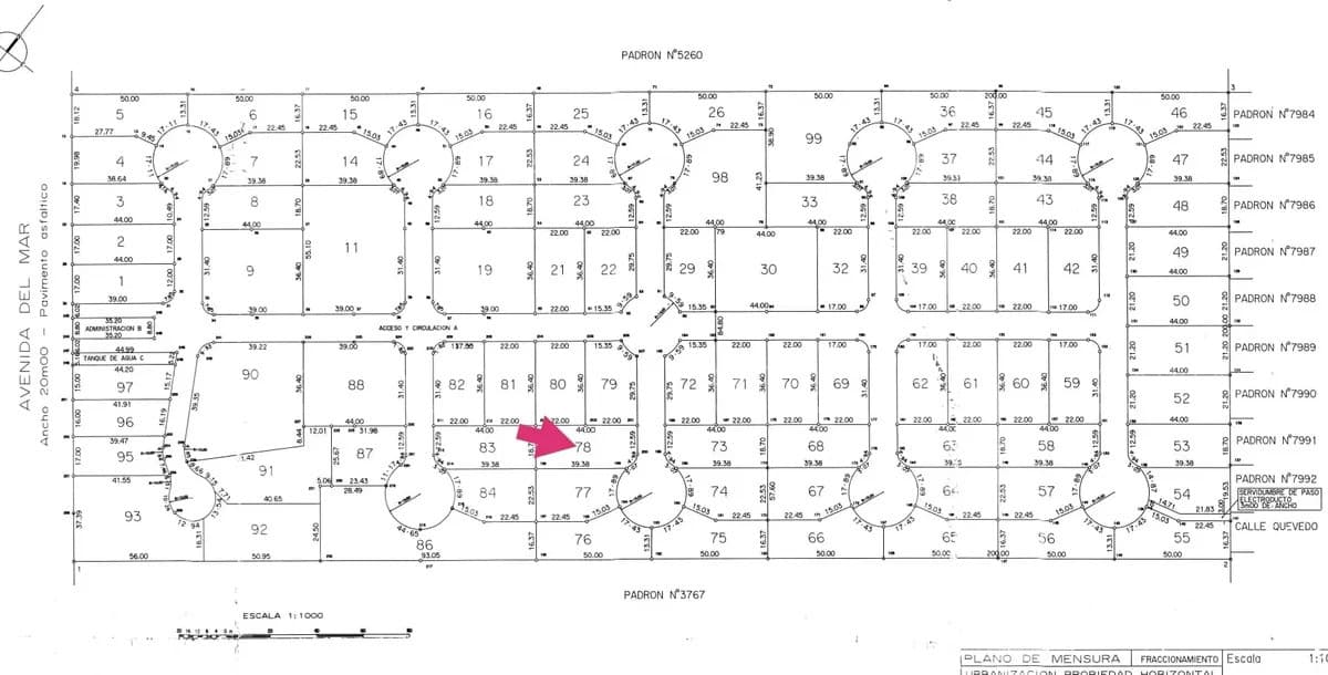 Lote en barrio privado La Residence en venta