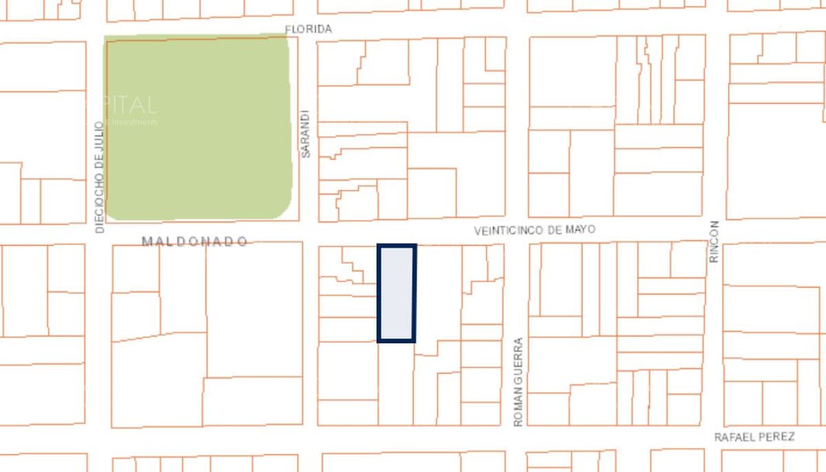 Venta excelente padrón a metros de la Plaza San Fernando