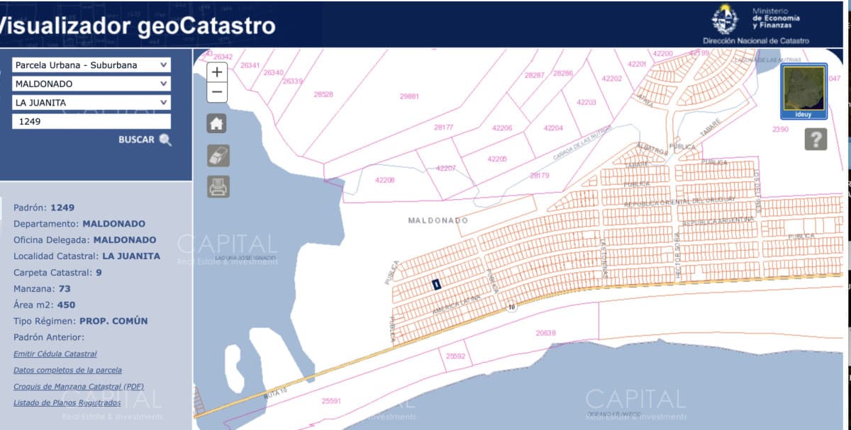 Terreno en venta en La Juanita próximo a Jose Ignacio