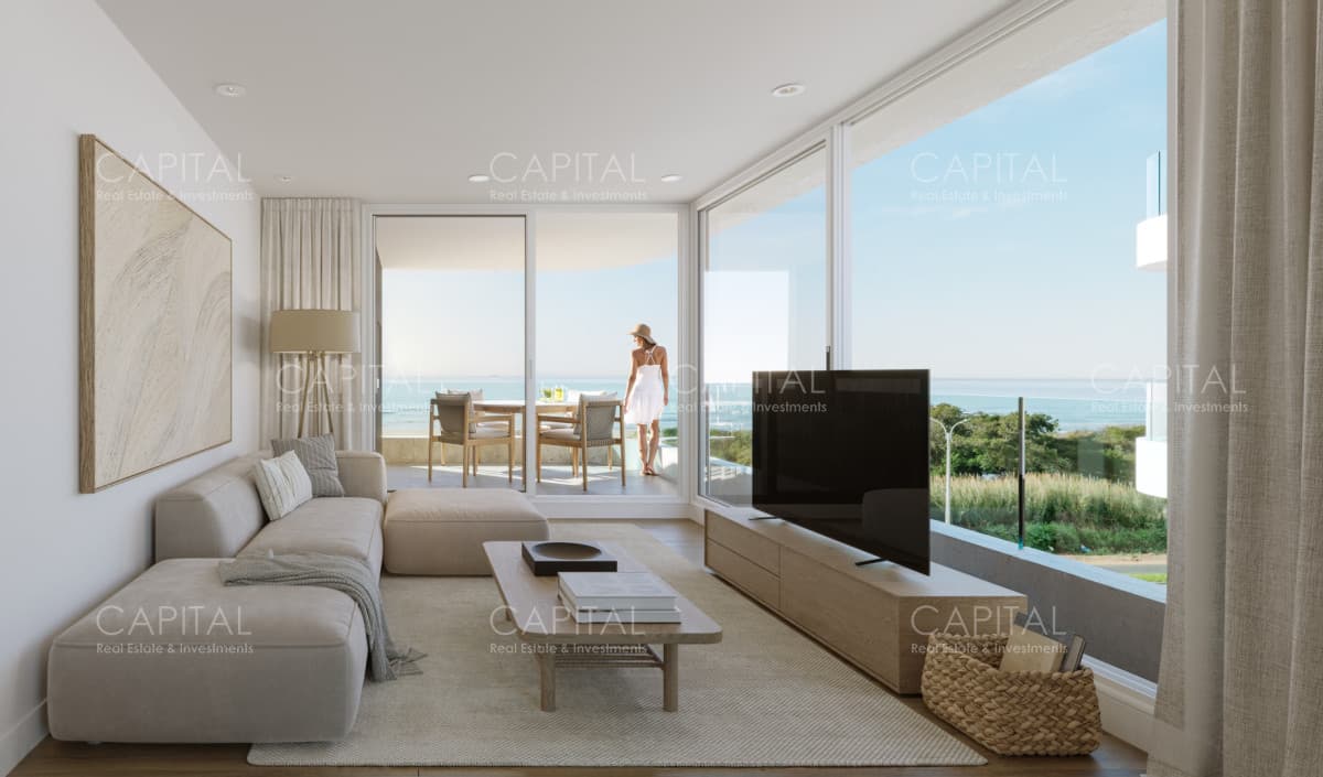 Departamento 1 dormitorio en venta con vista al mar