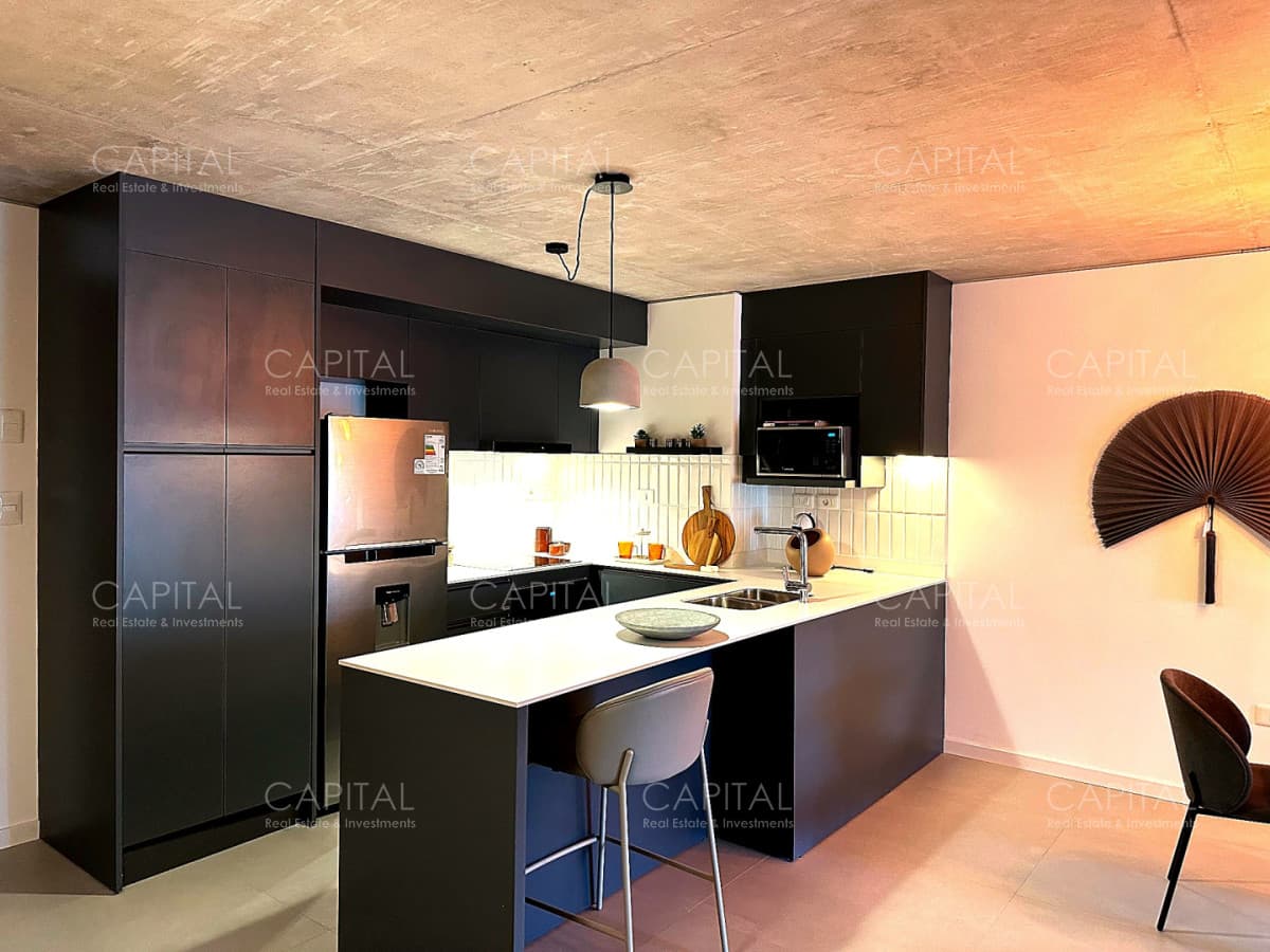 Apartamento 2 dormitorios piso alto en AVA La Caleta | Terraza amplia y parrillero