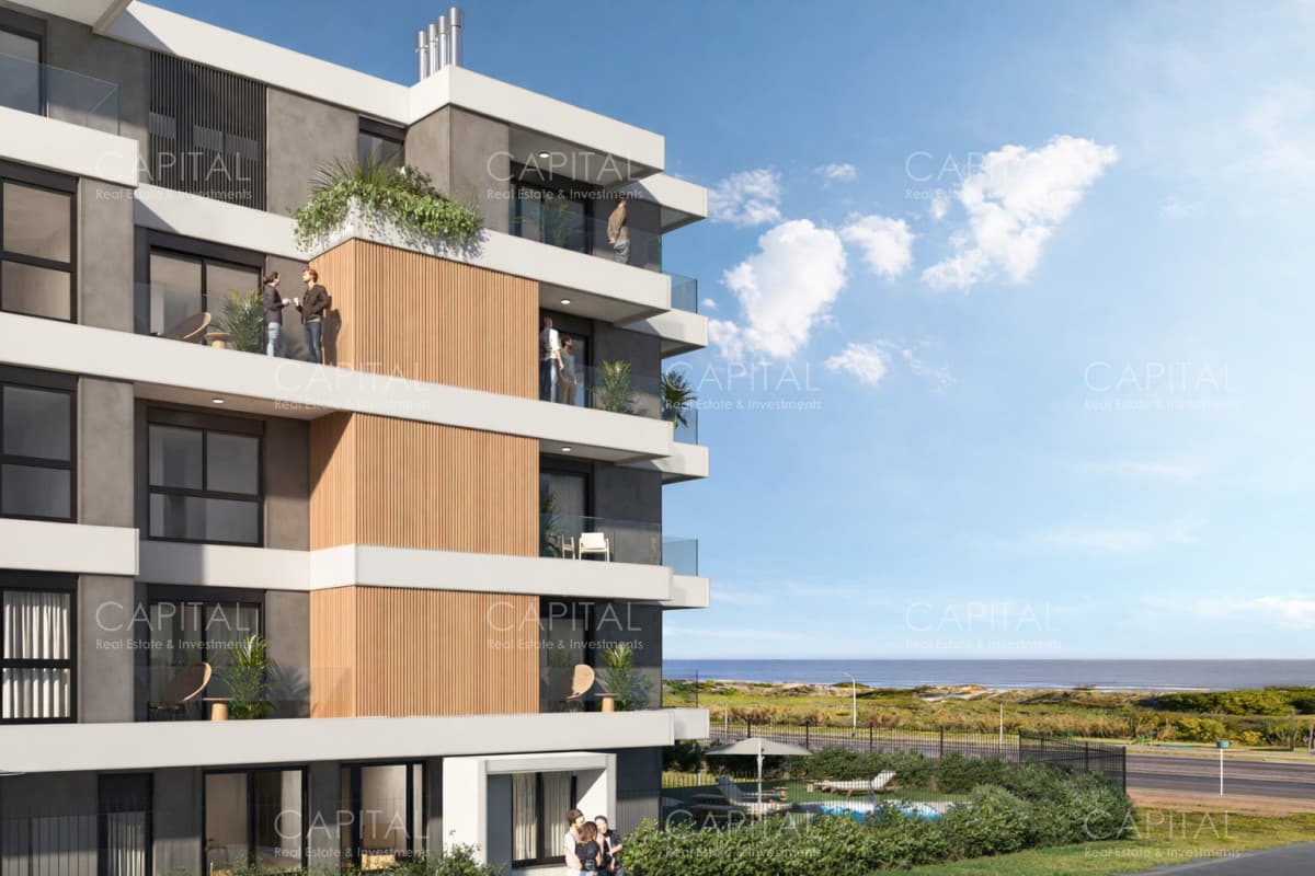 Apartamento 1 dormitorio frente al mar en Parque Carrasco