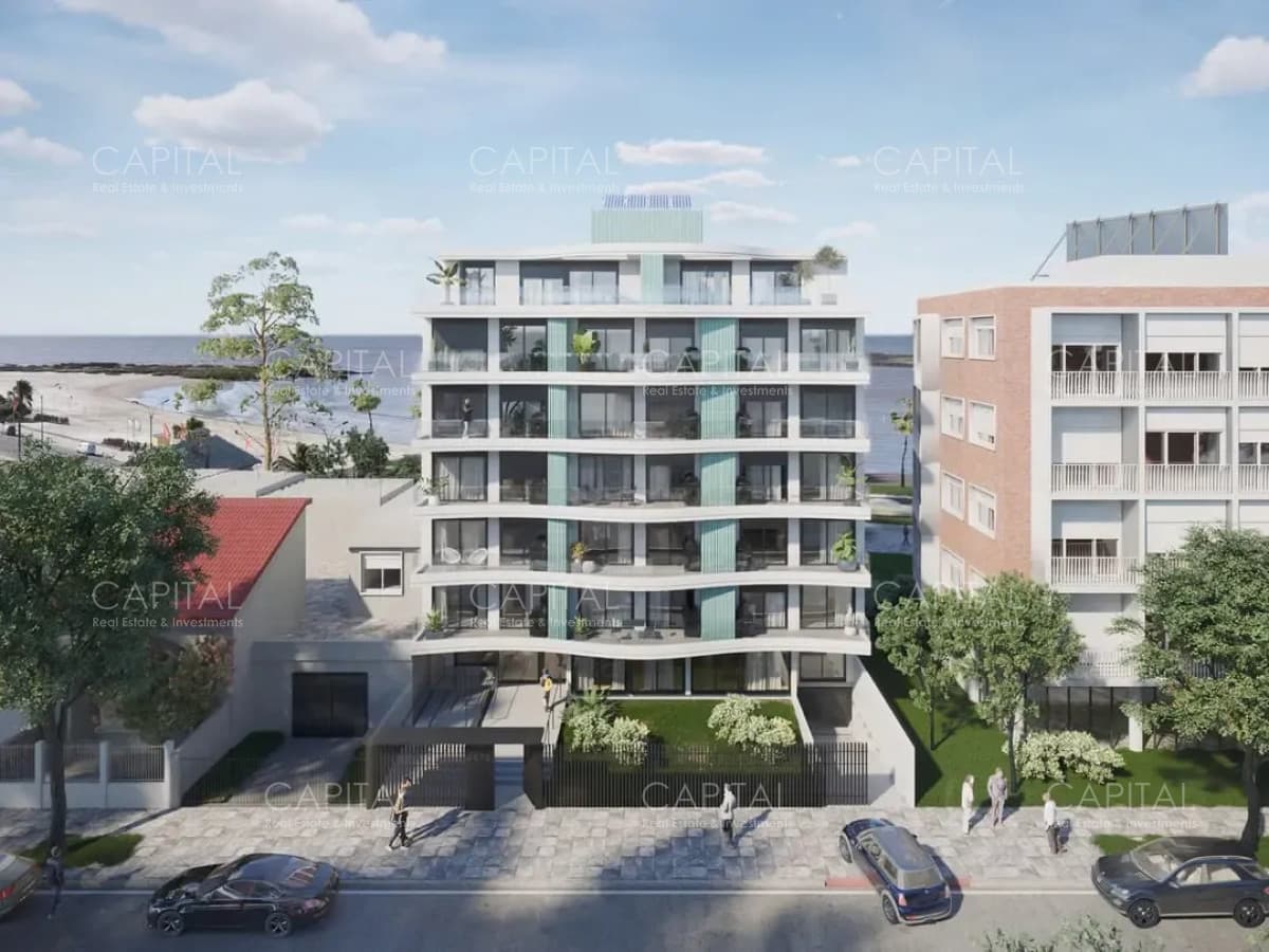 Apartamento UN dormitorio en piso alto con terraza y parrillero en Malvín