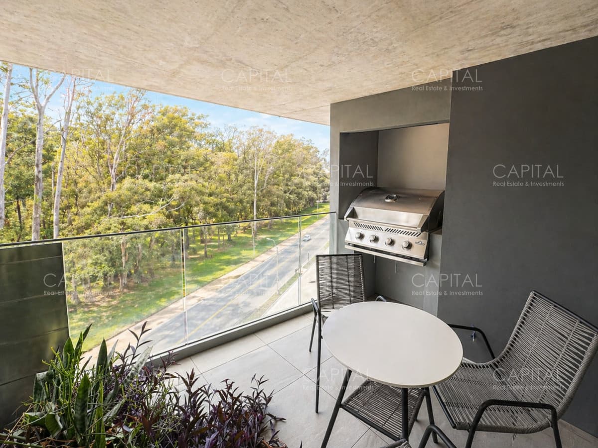Apartamento 2 dormitorios piso alto en AVA La Caleta | Terraza amplia y parrillero