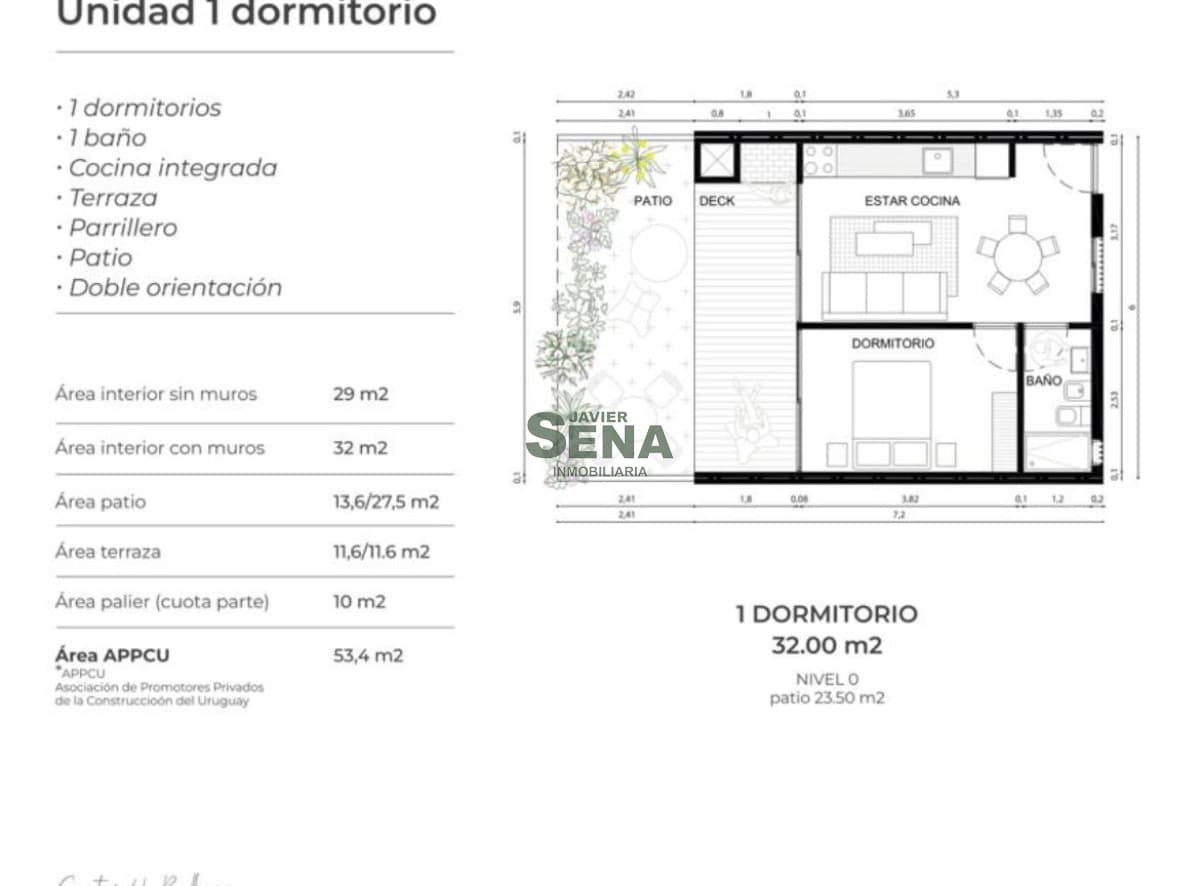 Venta de apartamento de 1 dormitorio a estrenar en exclusiva zona Punta Ballena con vistas