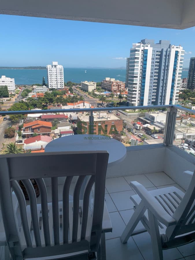 Venta y alquiler de apartamento de un dormitorio y medio, baño, vista.