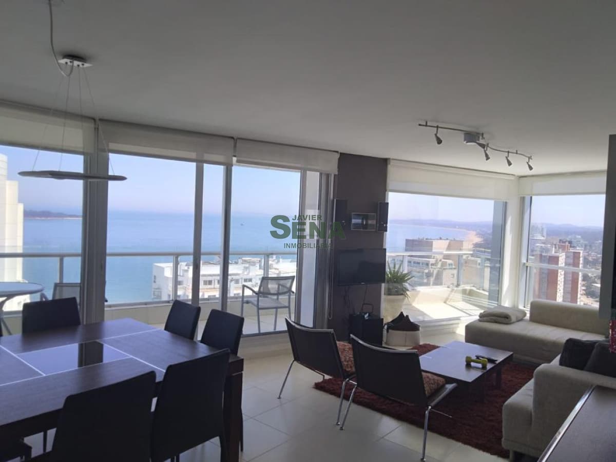Alquiler de apartamento en la Mansa, 3 dormitorios, 3 baños, balcon, gran vista y servicios.