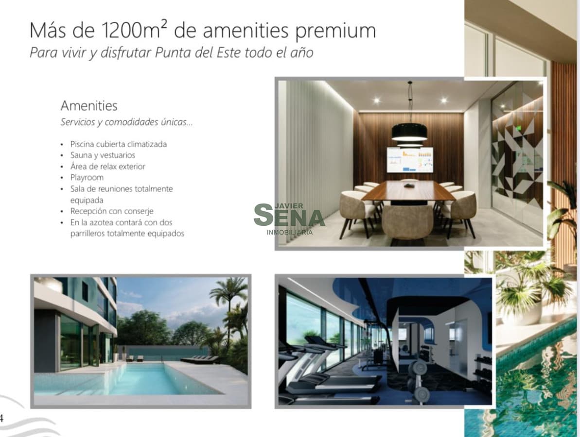 Venta de apartamento en la Mansa, con 2 dormitorios y 2 baños en edificio a estrenar .