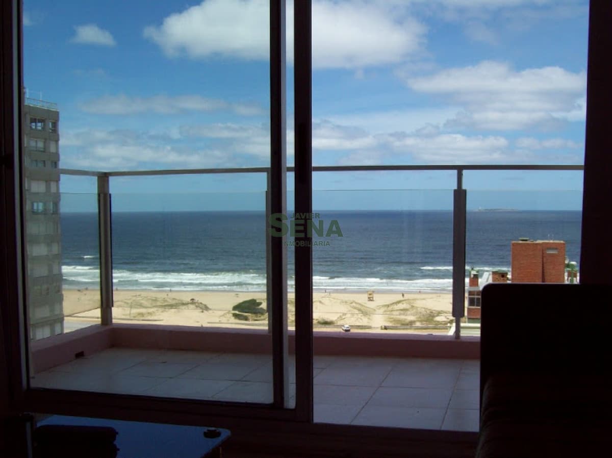 Alquiler de apartamento en la Brava, 1 dormitorio, baño, pileta-servicios y gran vista.