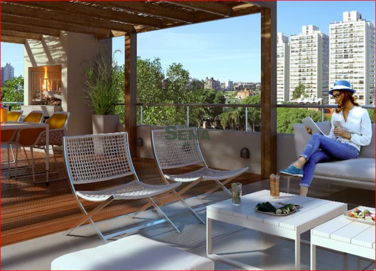Venta de apartamento en Pocitos, Mono ambiente, baño, a estrenar precioso lugar.