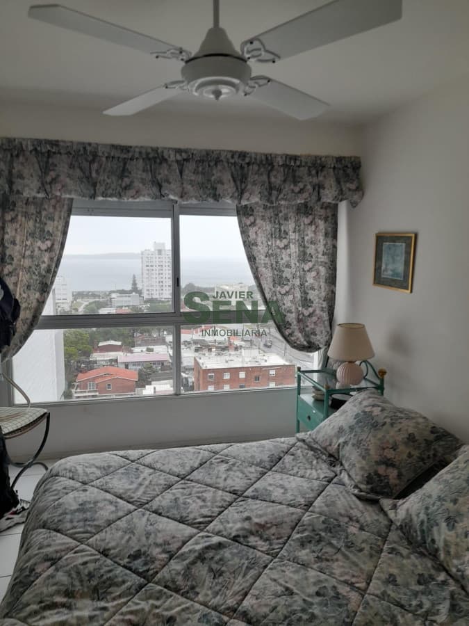 Venta y alquiler de apartamento de un dormitorio y medio, baño, vista.