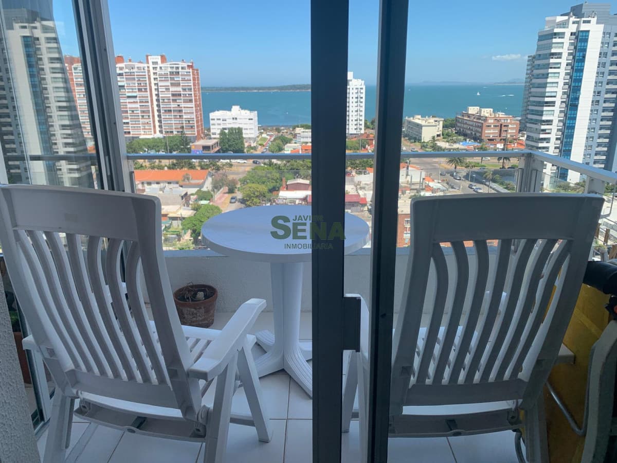 Venta y alquiler de apartamento de un dormitorio y medio, baño, vista.