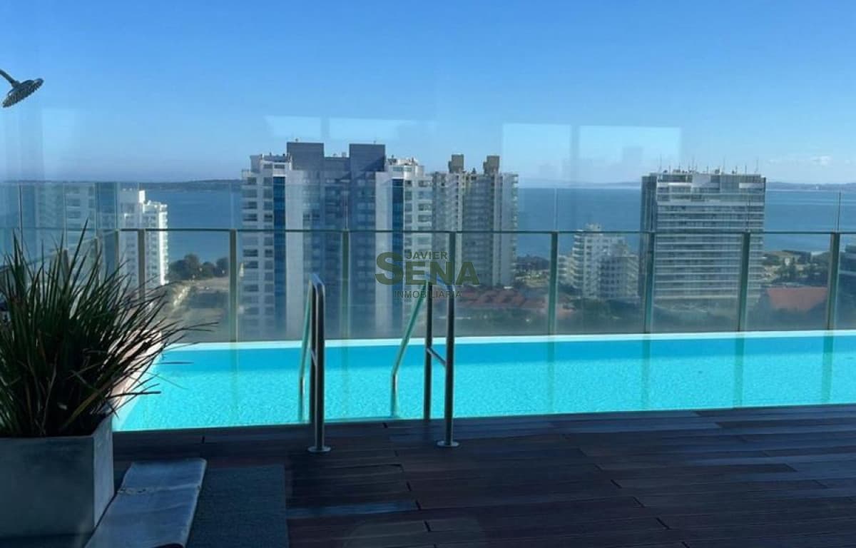 Alquiler temporal de 1 dorm y medio con excelente vista y amenities, balcon.