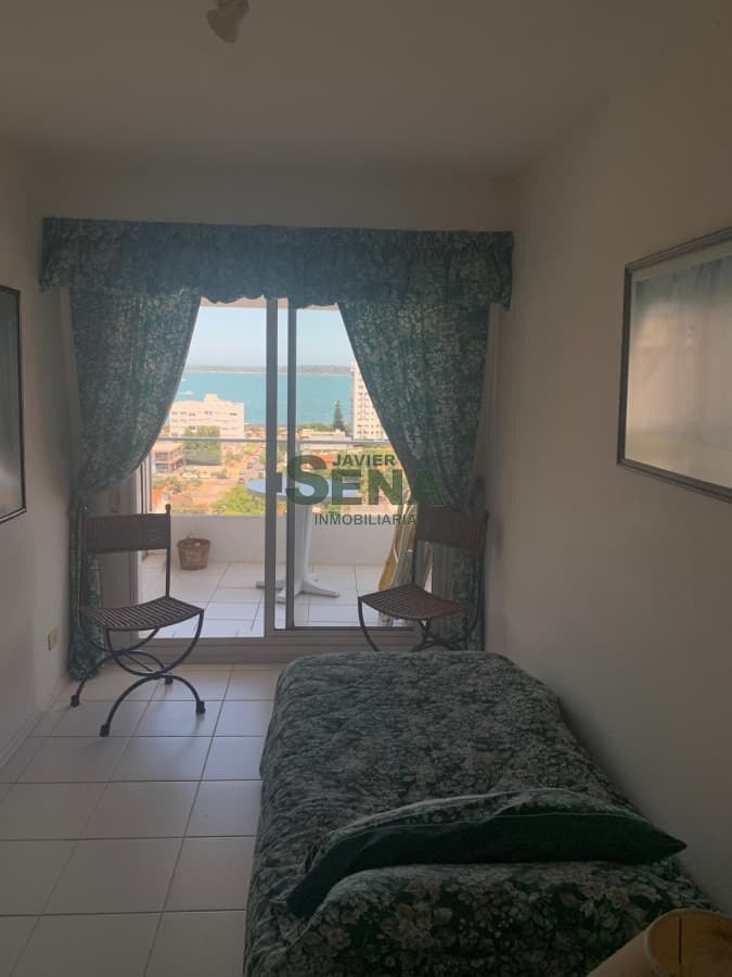 Venta y alquiler de apartamento de un dormitorio y medio, baño, vista.