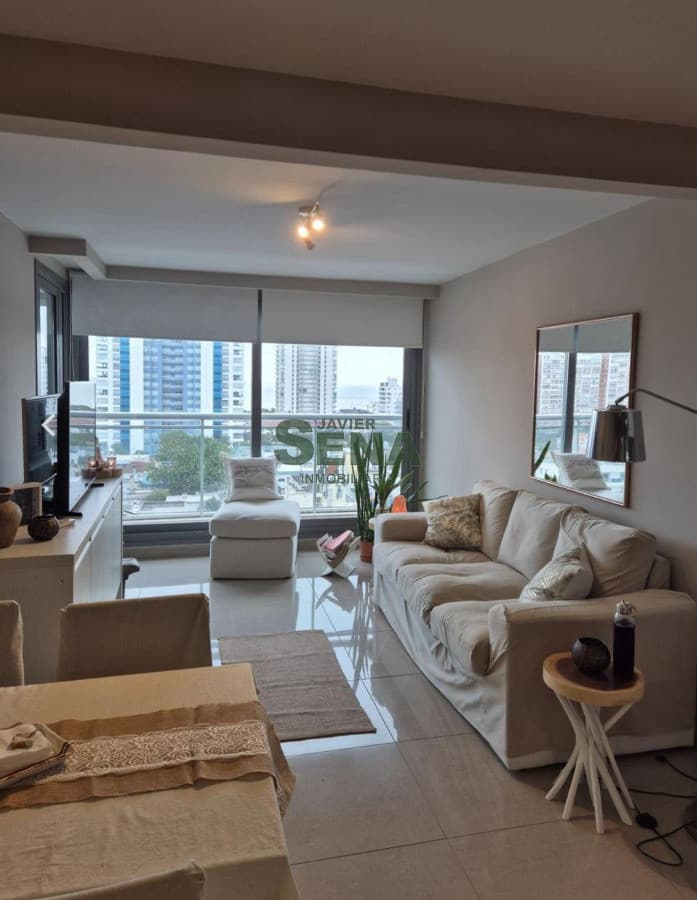 Alquiler temporal de 1 dorm y medio con excelente vista y amenities, balcon.