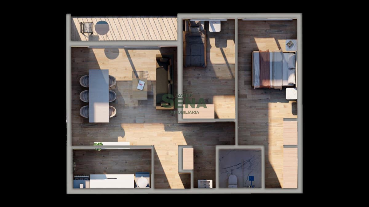 Venta de apartamento de 2 dormitorios y baño, a estrenar en Pinares.