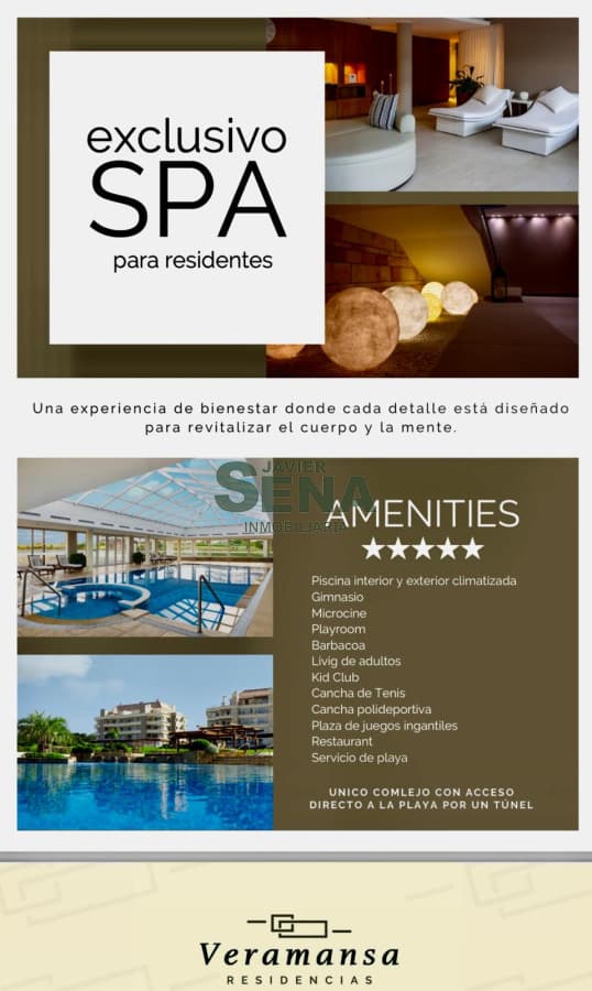 Venta y de apartamento en complejo Veramansa combinación natural de campo, bosque y mar en un area exclusiva de Punta del Este con todas las amenities