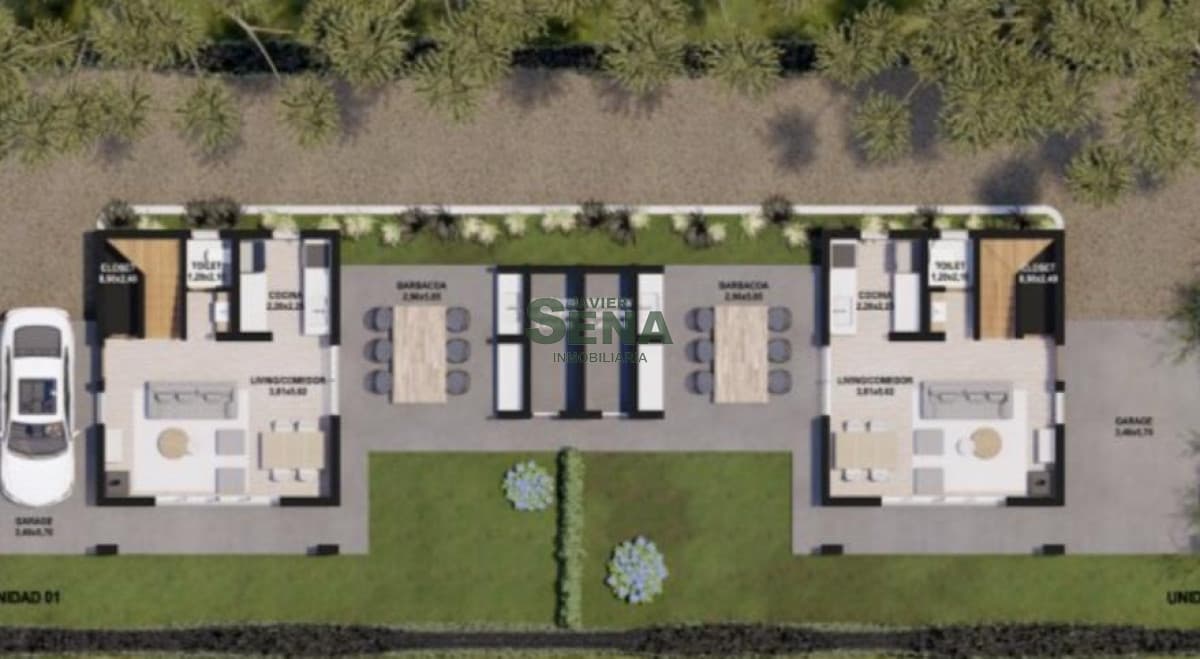 Venta de casa en Pinares, 2 y 3 dormitorios a estrenar.