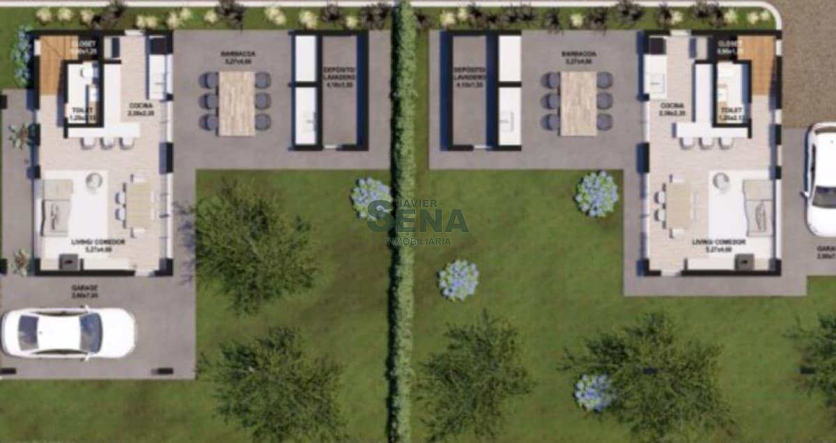 Venta de casa en Pinares, 2 y 3 dormitorios a estrenar.