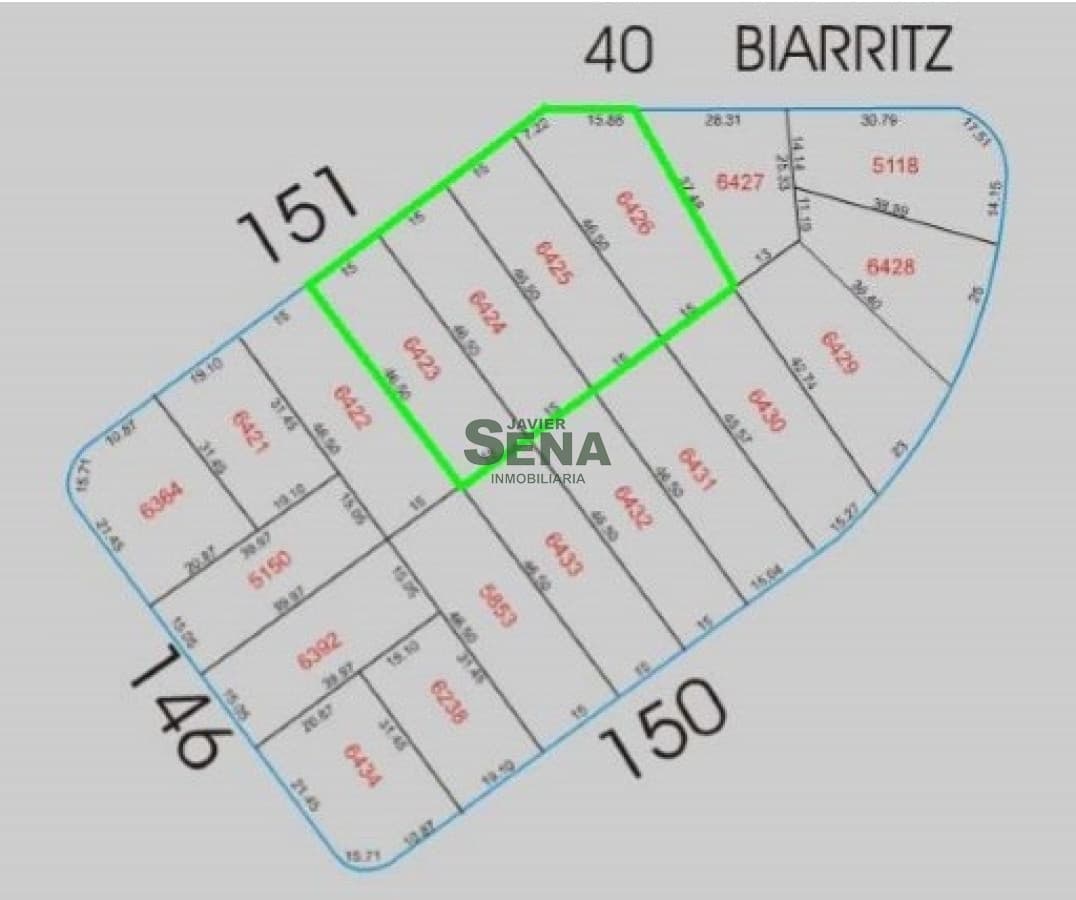 Venta de lote en la Brava, para construir altura.