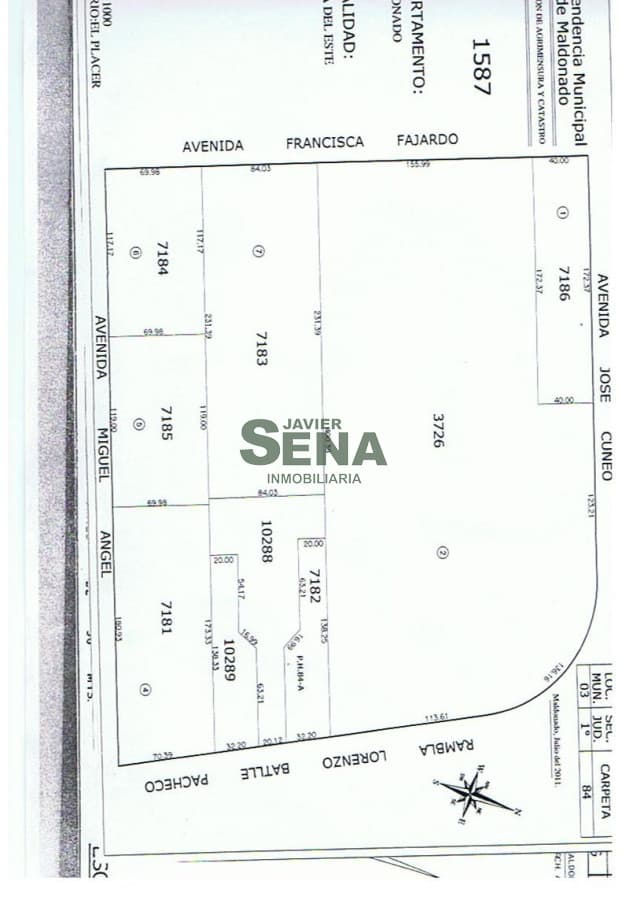 Brava, sobre el mar 68.000M2 para edificar en Altura.