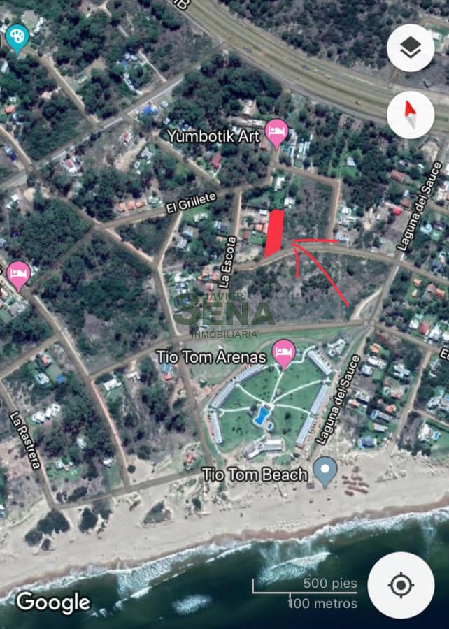 Venta de lote Zona Tio Tom, 1306 metros muy cerca del mar, se permuta.-
